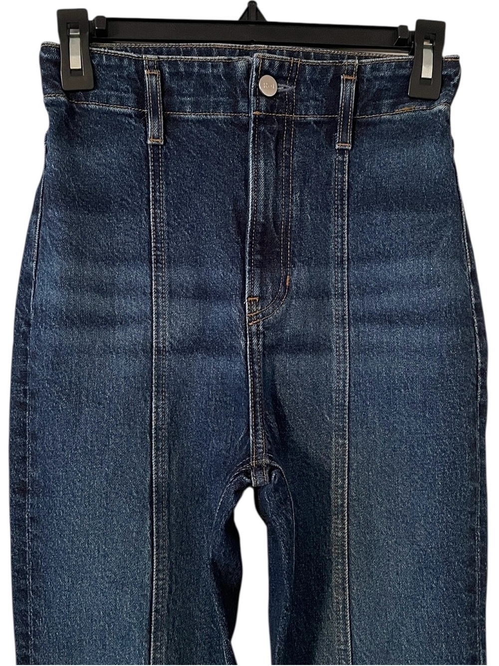 Reformation Women's Blue Anguilla Amie Seamed High Rise Skinny Jeans Size 23 - Picture 2 of 8